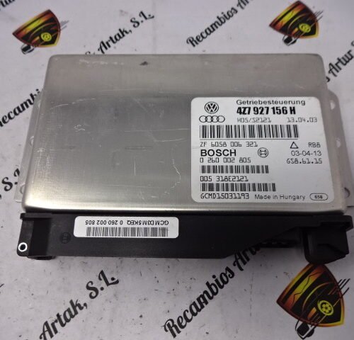 Transmisión controlador  Audi A6 Allroad 4Z7927156H Bosch 0260002805