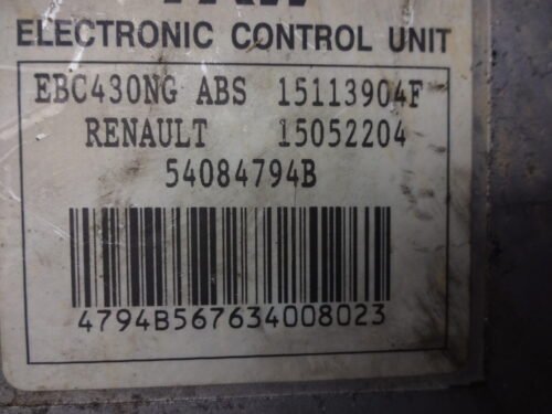 Unidad hidráulica del ABS / Hydraulikblock / Hydraulic unit / Renault Master Movano INTERSTAR 8200528357 15052204 54084794B 15113904F 15052204
