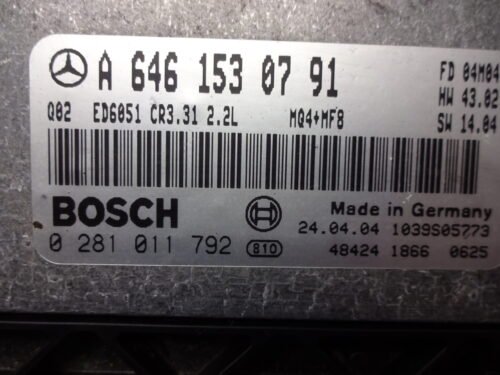 Centralita del motor  Mercedes-BENZ VITO VIANO 0281011792 A6461530791