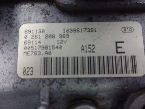 Centralita del motor Fiat Punto 0261208969 00517981540 517981540 A152