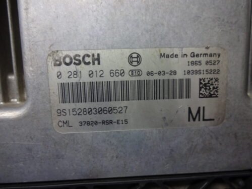 Centralita del motor  Honda Civic 0281012660 9SI52803060527 37820RSRR15