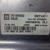 Centralita del motor Chevrolet Cruze 25189682 5WY1J27A