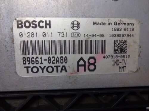 Centralita del motor  Toyota Corolla 0281011731 8966102A80 89661-02A80
