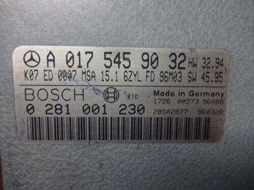 Centralita del motor Mercedes-Benz Clase E W210 300D 0281001230 A0175459032