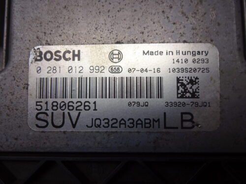Centralita del motor Suzuki SX4 Fiat BOSCH 0281012992 51806261 SUV 51806261LB