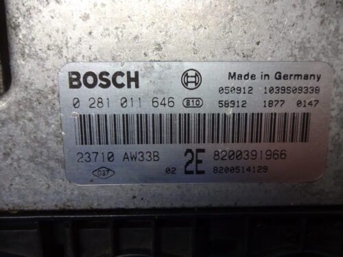 Centralita del motor NISSAN Renault 0281011646 23710AW33B 8200391966 8200514129