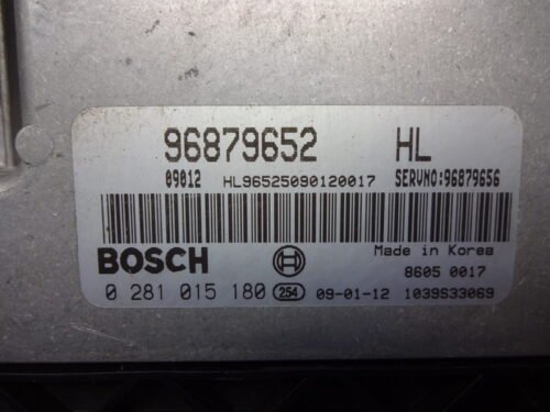 Centralita del motor CHEVROLET LACCETI  0281015180 96879652 HL 96879656