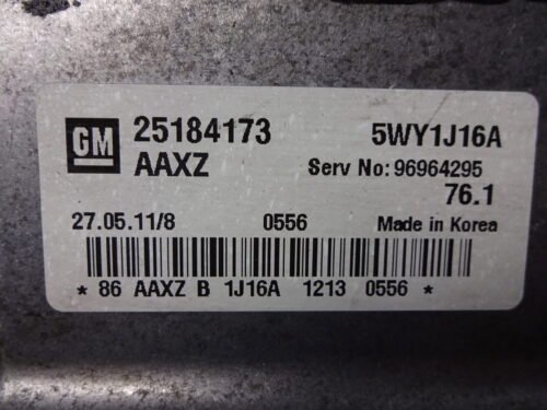 Centralita del motor  Chevrolet Cruze 25184173 5WY1J16A 96964295