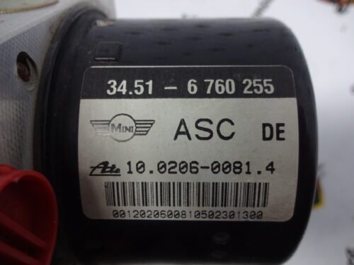 ABS Mini Cooper 6750256 34516760255 34.51-6760255 10020600814 10096008643 00004121C1