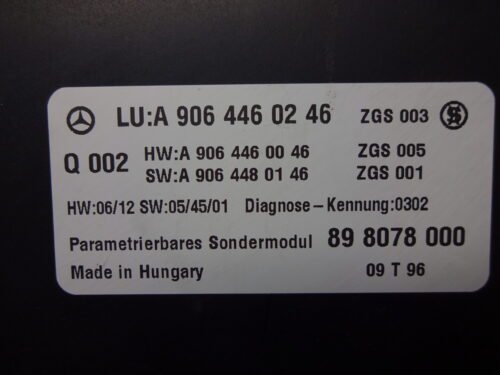 Módulo Especial Mercedes Sprinter VW Crafter A9064460246 A9064460046 A9064480146