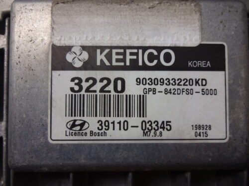 Centralita del motor Hyundai I20 3911003345 39110-03345 9030933220KD