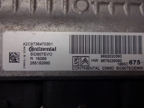 Centralita del motor MITSUBISHI ASX CITROEN 9692020380 9678226080 SID807EVO