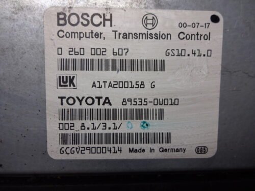 Módulo de control de transmisión  Toyota 0260002607 895350W010 89535-0W010