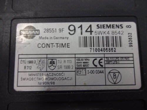 285519F914 5WK48542 BCM Caja de fusibles Nissan 285519F914 5WK48542