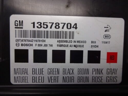 Unidad de control Control unit OPEL Insignia 13578704 GM