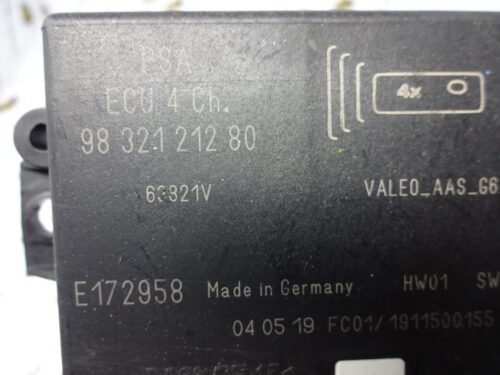 Unidad de control  Opel Combo Peugeot Partner 9832121280 E172958