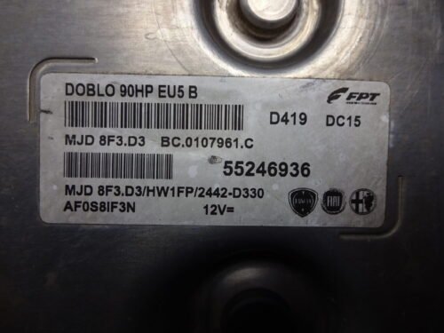 Centralita del motor Fiat Doblo OPEL 55246936 MJD8F3D3