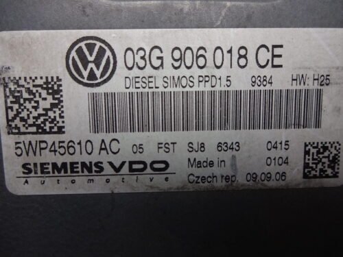 Centralita del motor  VW VOLKSWAGEN Passat 03G906018CE 5WP45610AC