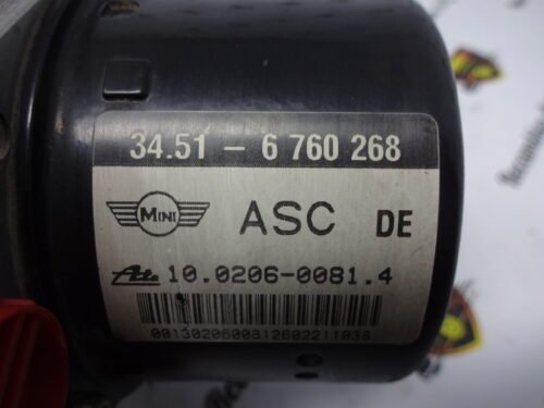 ABS MINI COOPER 34516760268 34.51-6760268 6760269 10096008643 00004121D1