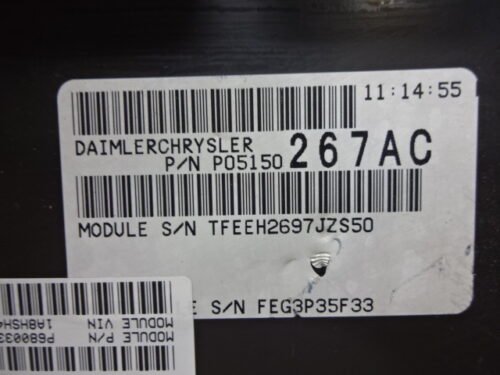 Centralita del motor Chrysler Voyager P05150267AC P68003323AD