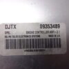 Centralita del motor Opel Astra Corsa Vectra Zafira DJTX HSFI-2.1 09353489