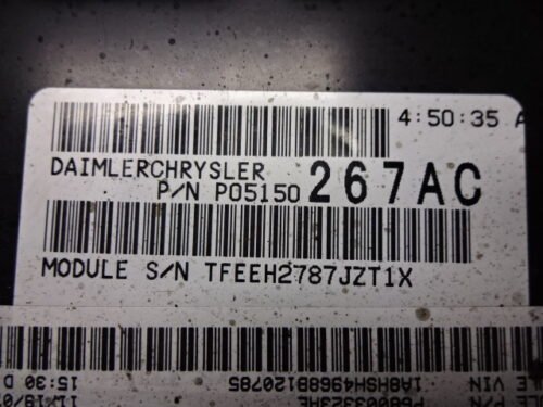 Centralita del motor Chrysler Voyager P05150267AC P68003323AE 479210