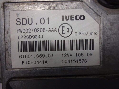 Centralita del motor  IVECO 504151573 6160136903 SDU.01 6P23D9G4J