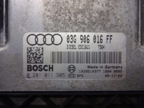 Centralita del motor  AUDI A3 03G906016FF 0281011905  03G 906 016 FF
