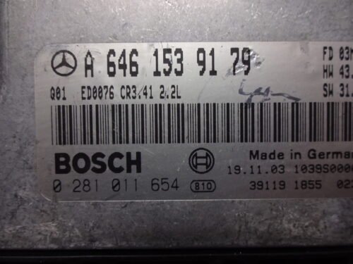 Centralita del motor MERCEDES C CLASS A6461539179 Bosch 0281011654