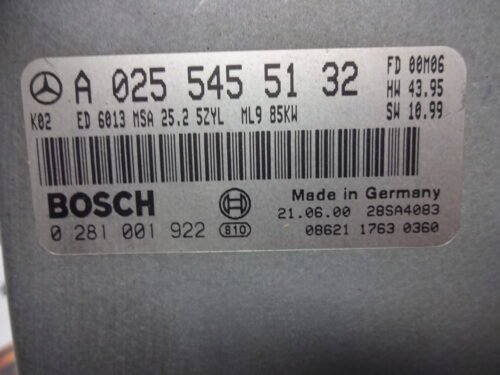 Centralita del motor  Mercedes SPRINTER A0255455132 0281001922