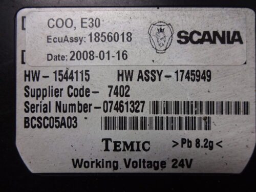 Centralita Scania 1745949 BCSC05A03 1856018 1544115 07461327