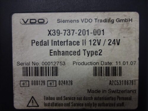 Unidad de control  X39-737-201-001 X39737201001 A2C53106791