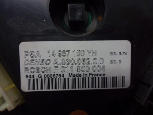 Clima panel de control  LANCIA PHEDRA 14987100YH  A83005200 F011500004