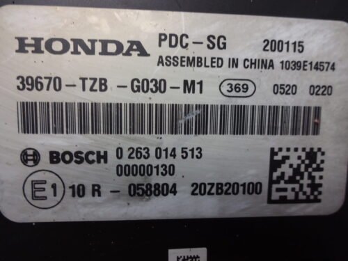 Unidad de control HONDA CIVIC 39670TZBG030M1 39670-TZB-G030-M1