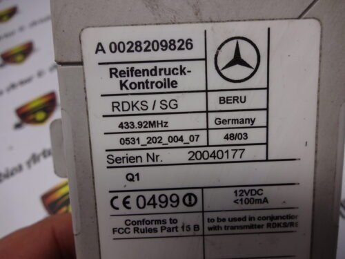 Unidad de control Mercedes-Benz SL R230 500 A0028209826 REIFENDRUCK-KONTROLLE-DRAFT
