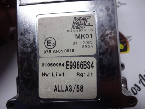 Unidad de control 01050954 E9966BS4 ALLA3/58 97RAI-010018