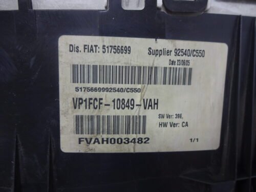 Cuadro de instrumentos Fiat Stilo 51756699 VP1FCF10849VAH VP1FCF-10849-VAH