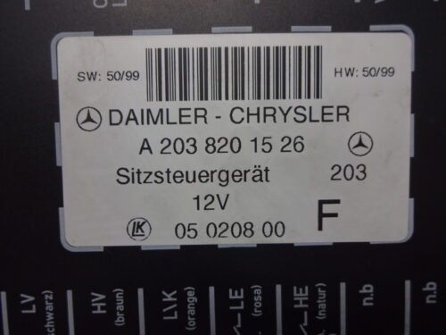 Unidad de control  Mercedes W203 C230  A2038201526 05020800