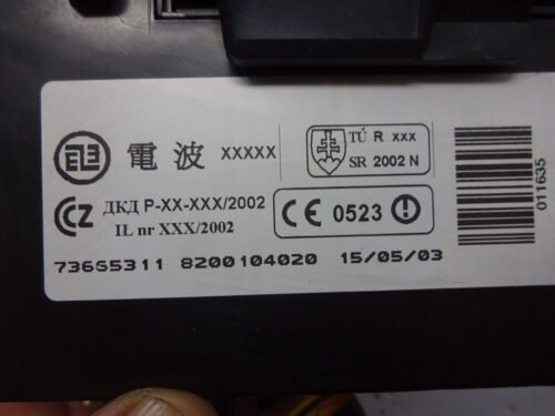 Lector de tarjeta de clave  RENAULT ESPACE 8200104020 73665311