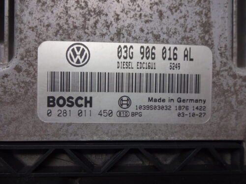 Centralita del motor  VW Touran  03G906016AL 0281011450 EDC16U1