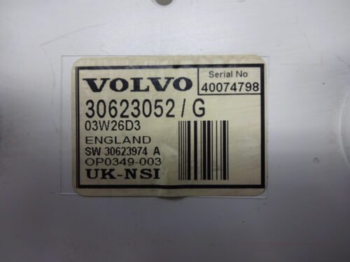 Cuadro de instrumentos  Volvo V40 S40 30623052G 30623052 / G 03W26D3 SW 30623974A