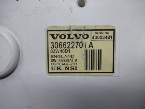 Cuadro de instrumentos  Volvo V40 S40 30662270A 30662270 / A 03W40D1SW 30623974A