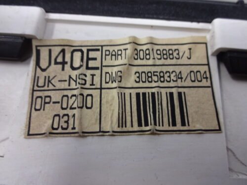 Cuadro de instrumentos  Volvo V40 S40 30819883J 30819883 / J 30858334/004