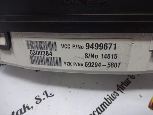 Cuadro de instrumentos  VOLVO S80 9499671 69294-580T S/NO 14615