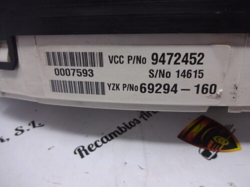 Cuadro de instrumentos VOLVO S80 9472452 39284-160 S/NO 14615