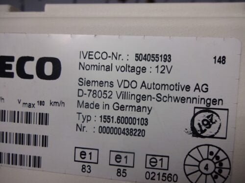Cuadro de instrumentos Iveco Daily 504055193 155160000103