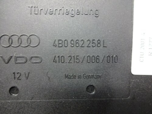 Controlador Confort Audi A6 4B0962258L 4BO962258L 410215006010