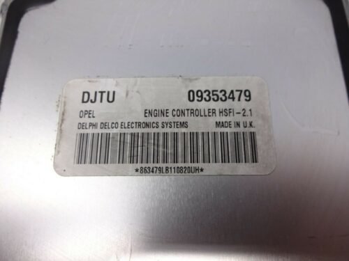 Centralita del motor Opel Astra G Corsa C Zafira 09353479 DJTU HSFI-2.1