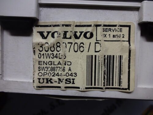 Cuadro de instrumentos VOLVO V40 S40 30889706D 30889706/D 01W34D5 SW30887756A