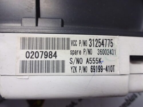 Cuadro de instrumentos VOLVO V50 S40 31254775 36002431 69199-410T